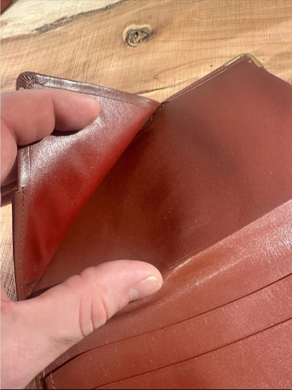 Vintage Cartier Must De Cartier Leather Passport Checkbook Holder Case